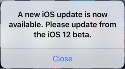 Как исправить запросы « Новое обновление iOS теперь доступно » в бета-версии iOS 12