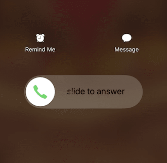 Как отклонить звонок, когда iPhone заблокирован