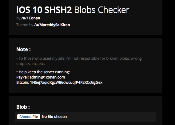 Последнее обновление TSSSaver позволяет вам проверять сохраненные BLOB-объекты SHSH2