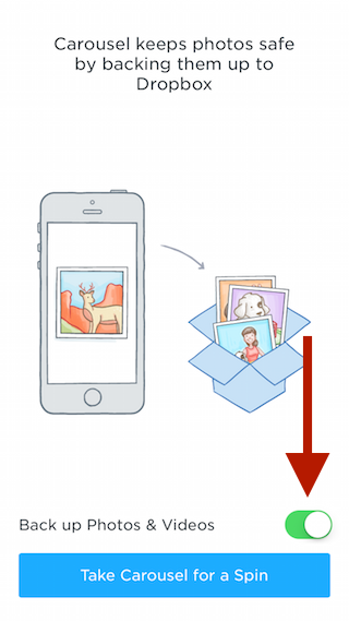 Как легко освободить место на вашем iPhone или iPad с помощью карусели Dropbox