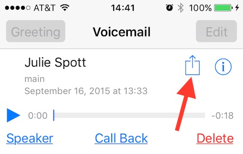 Как поделиться голосовой почтой на вашем iPhone в iOS 9