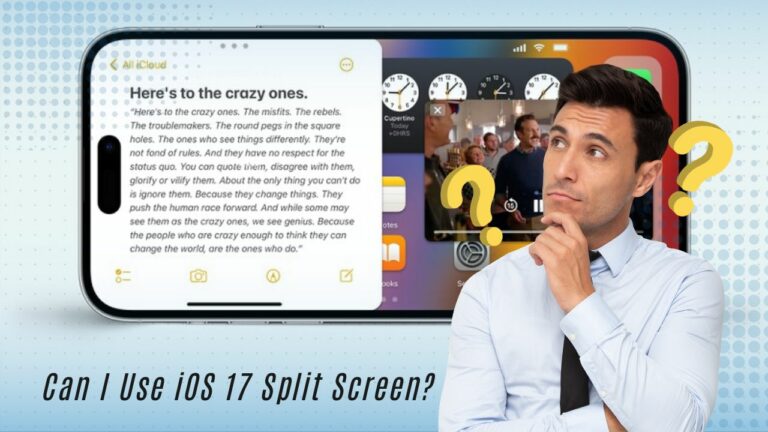 Могу ли я использовать разделенный экран iOS 17?