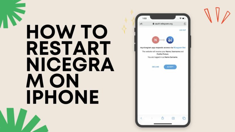 Как перезапустить Nicegram на iPhone