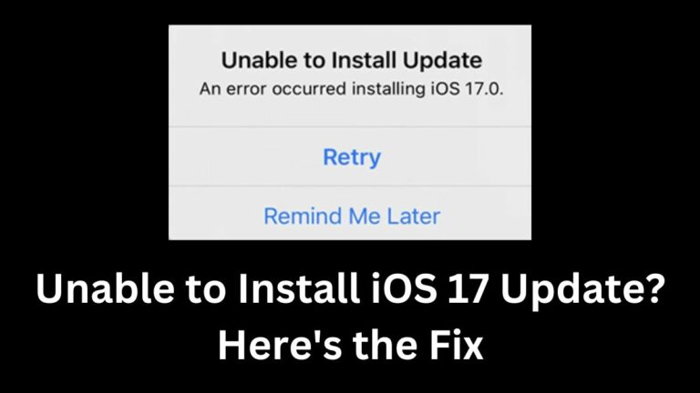 Не можете установить обновление iOS 17?  Вот исправление